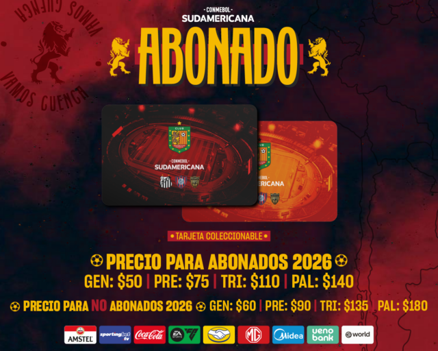 PRECIO DE LOS ABONOS PARA LA SUDAMERICANA